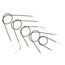 Bowden cable set for NSU Quickly N up to vehicle 268490 (5 pieces) - black