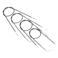 Bowden cable kit for Simson SR2/SR2E - 4-piece, black