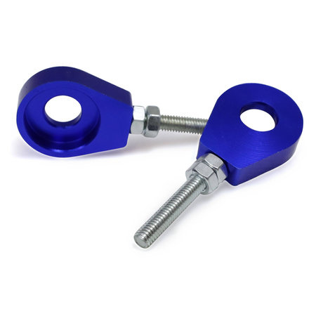 2x Reinforced ALU Chain Tensioner Set for Simson S51 SR4 KR51 SR50 - blue