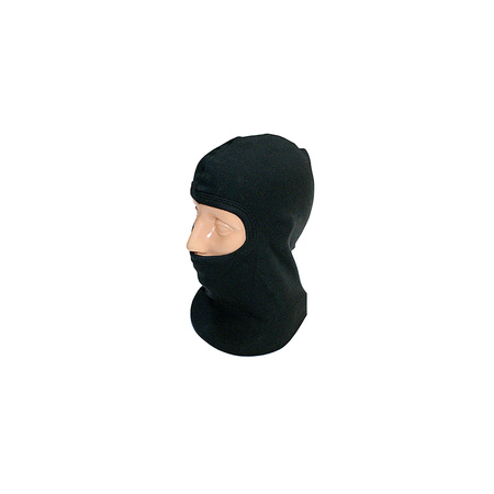 Balaclava black cotton 1-hole mask for motorcycle moped bike