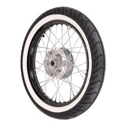 Simson Complete Front Wheel 16" Black Anodized