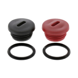 Verschlußschraube Schwarz/Rot mit O-Ringen passend für Simson S50 S51 S70 SR50