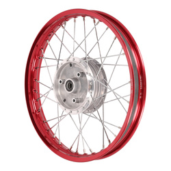 16-inch Spoked Wheel for SIMSON Duo KR51/1 and More – Red Anodized