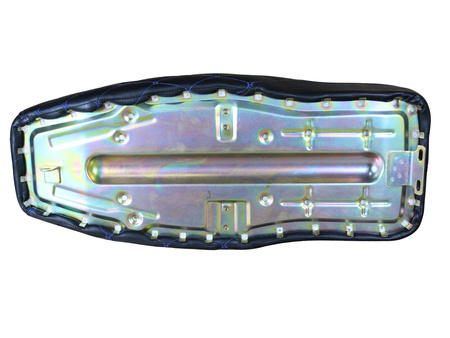 Fotel do Simson S51 S50 S70 Enduro - czarny + niebieskie szwy, pikowany