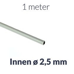 1m x obudowa linki Bowdena (szara) wewnętrzna ø2,5mm do motorowerów, motocykli, hamulców, sprzęgieł, przepustnic