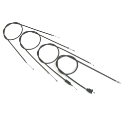 Bowden cable kit for MZ ES 175/250 (4-piece) - black