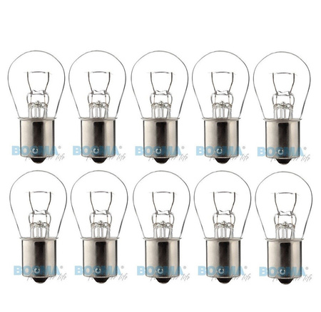 10x Glühlampe Glühbirne 12V P21W BA15s (E) Blinker Bremslicht für Simson, MZ 