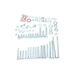 73-Pc Engine Bolt & Fastener Kit for Jawa 250 Kyvcaka 353 - Zinc-Plated