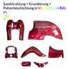 Powder coating service sheet metal parts - Simson KR51 Schwalbe in RAL color of your choice