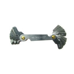 Thread Pitch Gauge 52-Blade - Metric 60° & Whitworth 55° for motorcycles