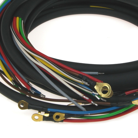 Cable harness for DKW RT 125/2 125 / 2H 125 / 2Ha with colored circuit diagram