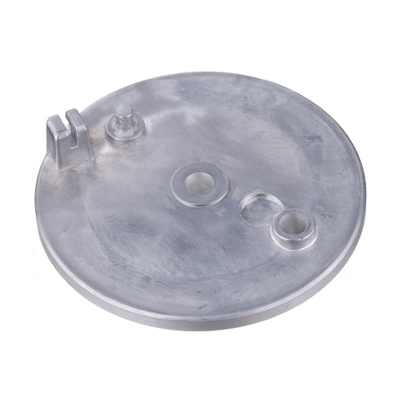 Osłona hamulca tylnego kompletna bez otworu Simson S51 SR50 KR51 SR4 - naturalne aluminium