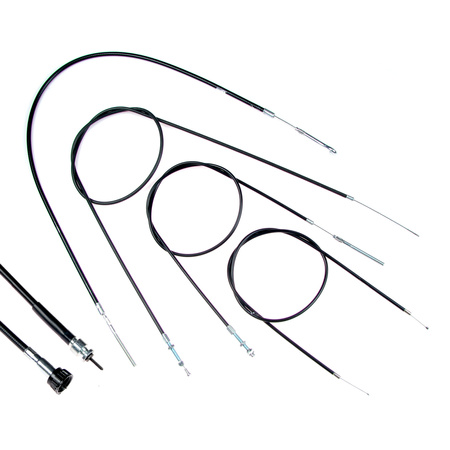 Cable Kit + Speedometer Cable for JAWA/CZ 125-350 (5pc, EU)