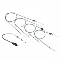 Bowdenzug Set Bremszug, Kupplungszug, Gaszug, Starterzug für Simson SR4-2 - grau