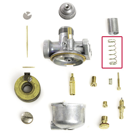 Title: Carburetor Slide Spring NKJ 123-4 for Simson SR1/SR2/KR50

Description: Replacement throttle slide spring for Simson carburetor NKJ 123-4