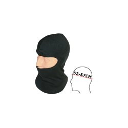 Black Polar Fleece Balaclava S/M 1-Hole for Motorcycle, Moped, Bike, Quad