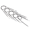 Bowden cable kit for NSU Quickly N/S (5-piece) - black