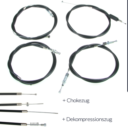 Bowden Cable Kit for Hercules Prima 4/5 S Moped (6-piece)