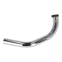Tuningkrümmer für Simson Schwalbe KR51/2 — D32, chrom, mit Kugelflansch