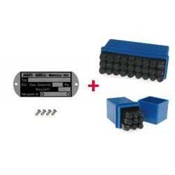 ID Plate + Stamped Numbers & Letters for Agrati/Garelli Monticello