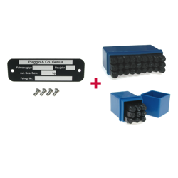 Tabliczka znamionowa + numer + litery dla Piaggio VESPA V50 PV ET PK PX Sprint