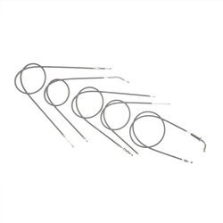 Bowden cable set for NSU Quickly N, S up to vehicle 268491 (5 pieces) - gray