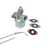 Carburetor + Throttle Cable (Gray) + 3 Flange Gaskets for Simson SR2/SR2E