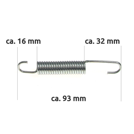 Kickstand Spring for Hercules Prima/Optima Moped - New, Fully Zinc-Plated