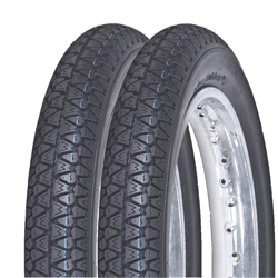 2x Vee Rubber 3.50x10 59J Street Tires 054 for Vespa PX80