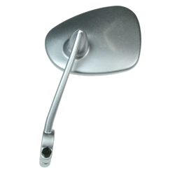 Left kidney-shaped mirror w/ clamp for Simson AWO SR2 KR51 SR4 IWL MZ EMW