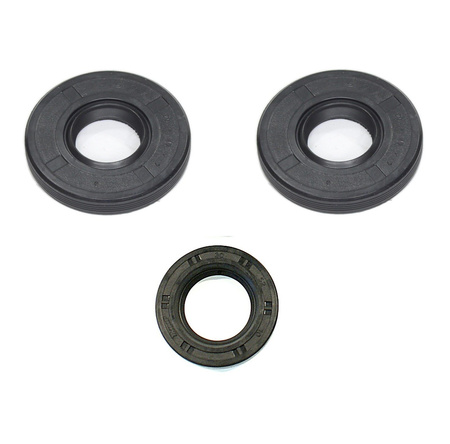 3pc Engine Shaft Seal Set (black) for MZ TS 250/1 - Simmerring
