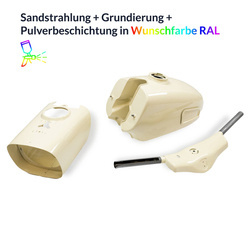 MZ ES Motorcycle Tank Set - Powder Coat in Custom RAL Color