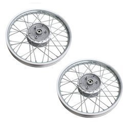 Pair of Chrome 16" Spoke Wheels 1.60x16 for Simson S50/S51/S70/KR51