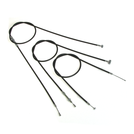 Triumph BDG 125L Bowden cable kit, 3-piece complete