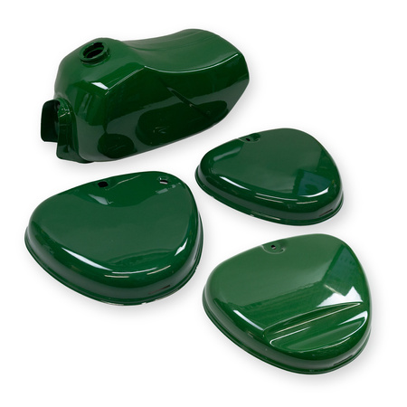 Fuel Tank + Side Cover Set for Simson S53 S83 S50 S51 S70 – billiard green