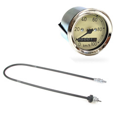 60mm Tachometer + Speedometer Cable, Black for IWL Berlin/Pitty/Wiesel