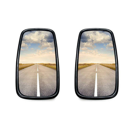 2x rear view mirror outside mirror truck tractor excavator Mercedes Iveco Volvo MB 365x190