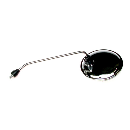 Mirror ø118 rear-view mirror M8 (right) for moped moped Simson - chrome