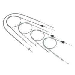 Bowden cable kit for Simson KR51/1 Schwalbe, 5pc, grey, external thread