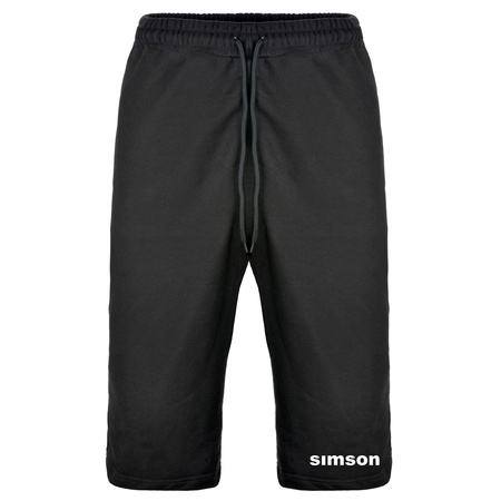 Spodnie dresowe dla Simson, czarne, 3/4, rozmiar XXL