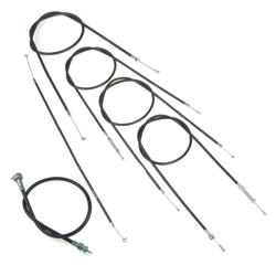 Cable Kit + Speedo Cable w/o Rubber Grommets for EMW R35 (6pc) - Black