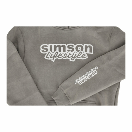 Hoodie "SIMSON Lifestyle oversized" Farbe: grau stonewashed, Größe: XXXL