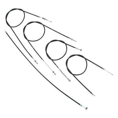 5-piece Bowden Cable Kit for NSU Quick — throttle, clutch, brake