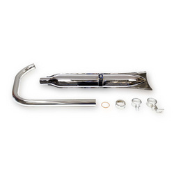 Exhaust system for AWO tours - fishtail with sheet metal edge (up to 1952)