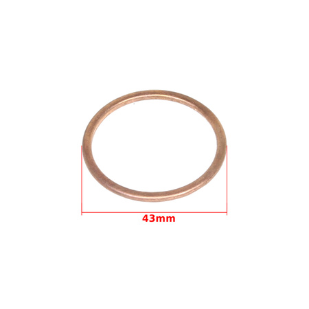 Copper Exhaust Gasket Ø37x43mm for MZ ES/TS/ETS/ETZ 125/150
