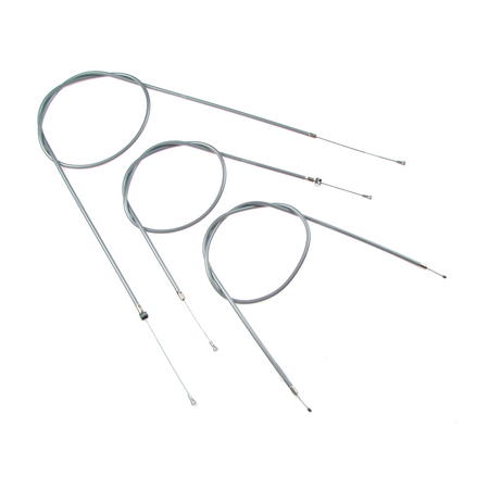 Bowden cable kit for AWO Tour motorcycle 3-piece (no adjuster) grey
