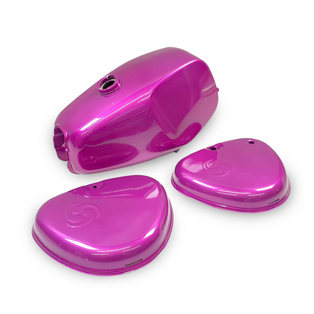 Fuel Tank Set w/ Logo for Simson S50 - Candy Pink (2nd) - Read Description