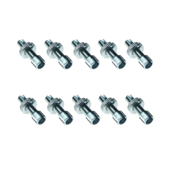10x M8x30 Adjuster Screw w/ Slotted Knurled Nut for Clutch & Brake Cables