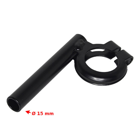 Uchwyt kierunkowskazu przedni czarny 15mm do MZ ETZ, Simson