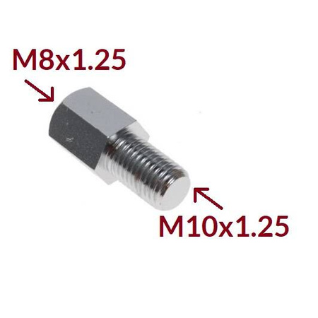 Mirror Adapter 8mm to 10mm Right-Thread for Motorcycle Moped Scooter